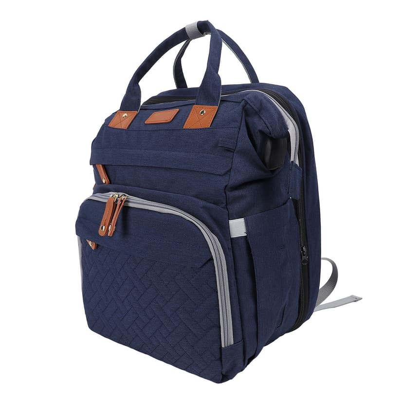 Diaper Bag Foldable Multifunctional Baby Diaper Backpack with USB Charging Port for Travel