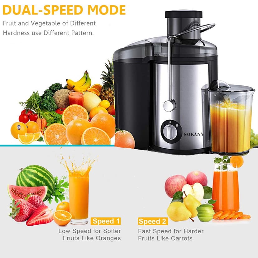 Juicer Machines,Adjustable With Juicers -drip Juicer 800w Juicers 2 Speed Adjustable And Container Juice And With Fruit Juicers With Juice