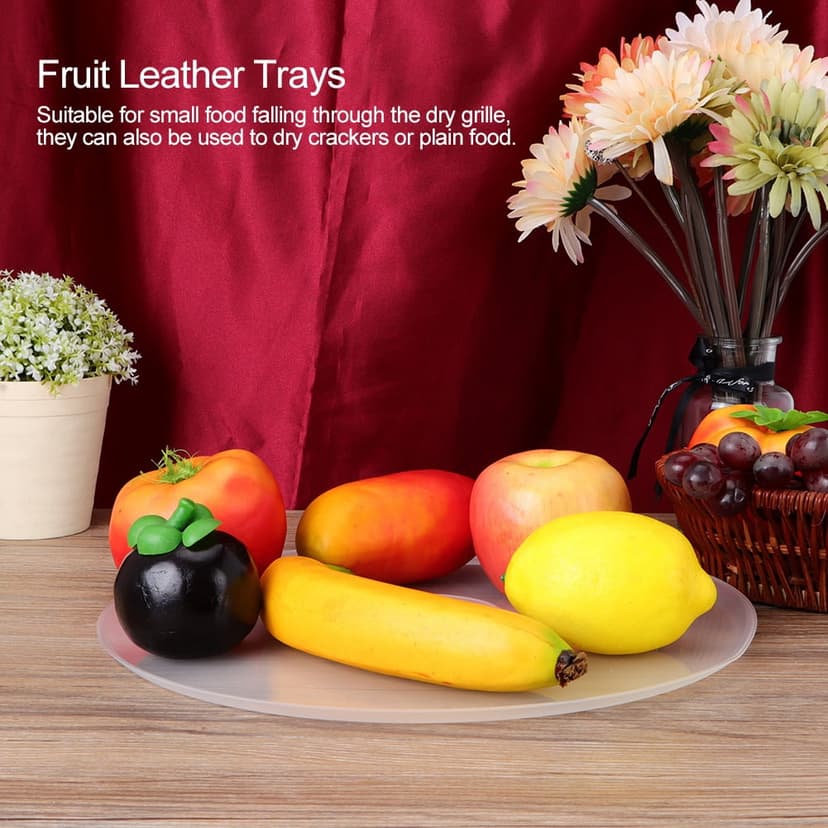 Round Fruit Trays Fruit Leather Tray Dehydrator Dehydrator Tray Stackable Fruit Platters for Food Dehydrator Fruit Roll Up Sheets Dehydrator Fittings Serving Trays
