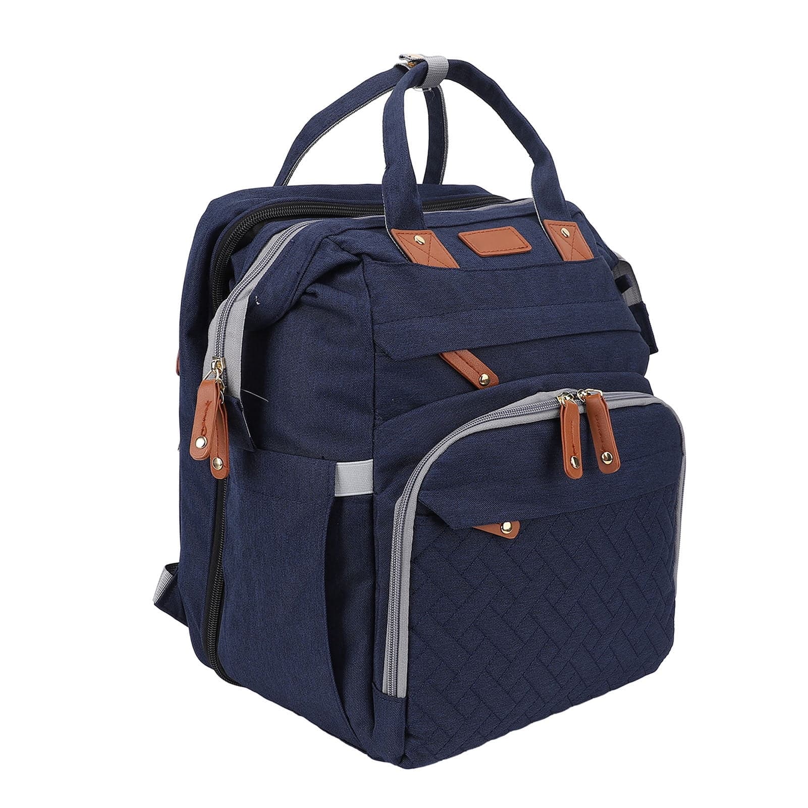 Foldable Diaper Bag Foldable Multifunctional Baby Diaper Backpack with USB Charging Port for Travel