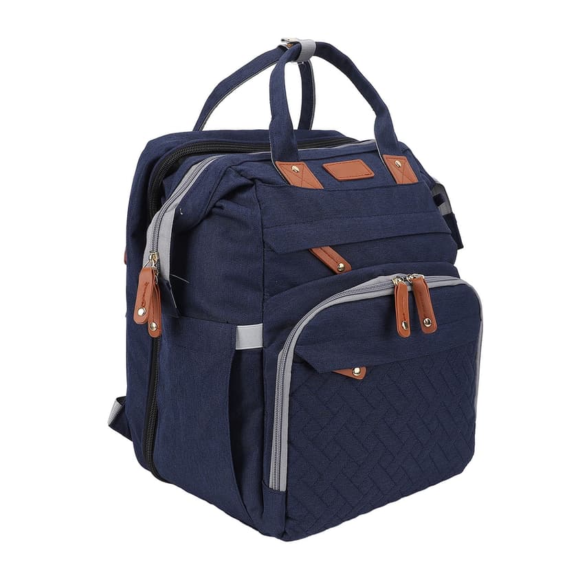 Foldable Diaper Bag Foldable Multifunctional Baby Diaper Backpack with USB Charging Port for Travel
