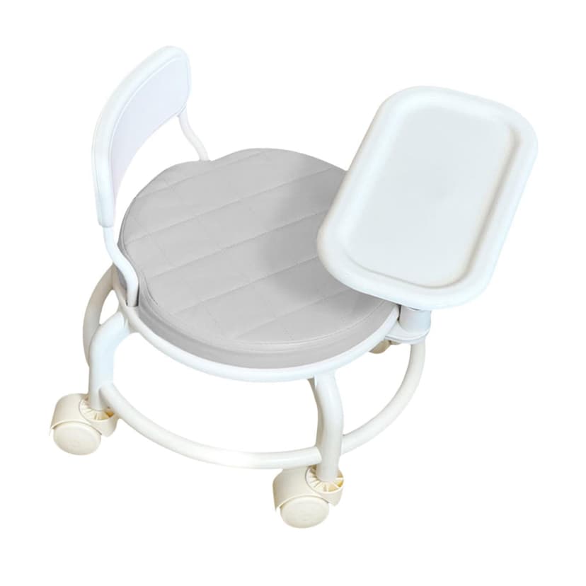 Lipstore Childrens Chair Baby Dining Table Chair Removable Dining Tray Soft Comfortable Gray