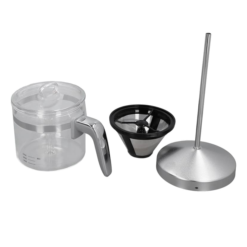 Food Processor Coffee Items, Glass Food Processor Coffee Container Heat Resistant Detachable for Coffee Making