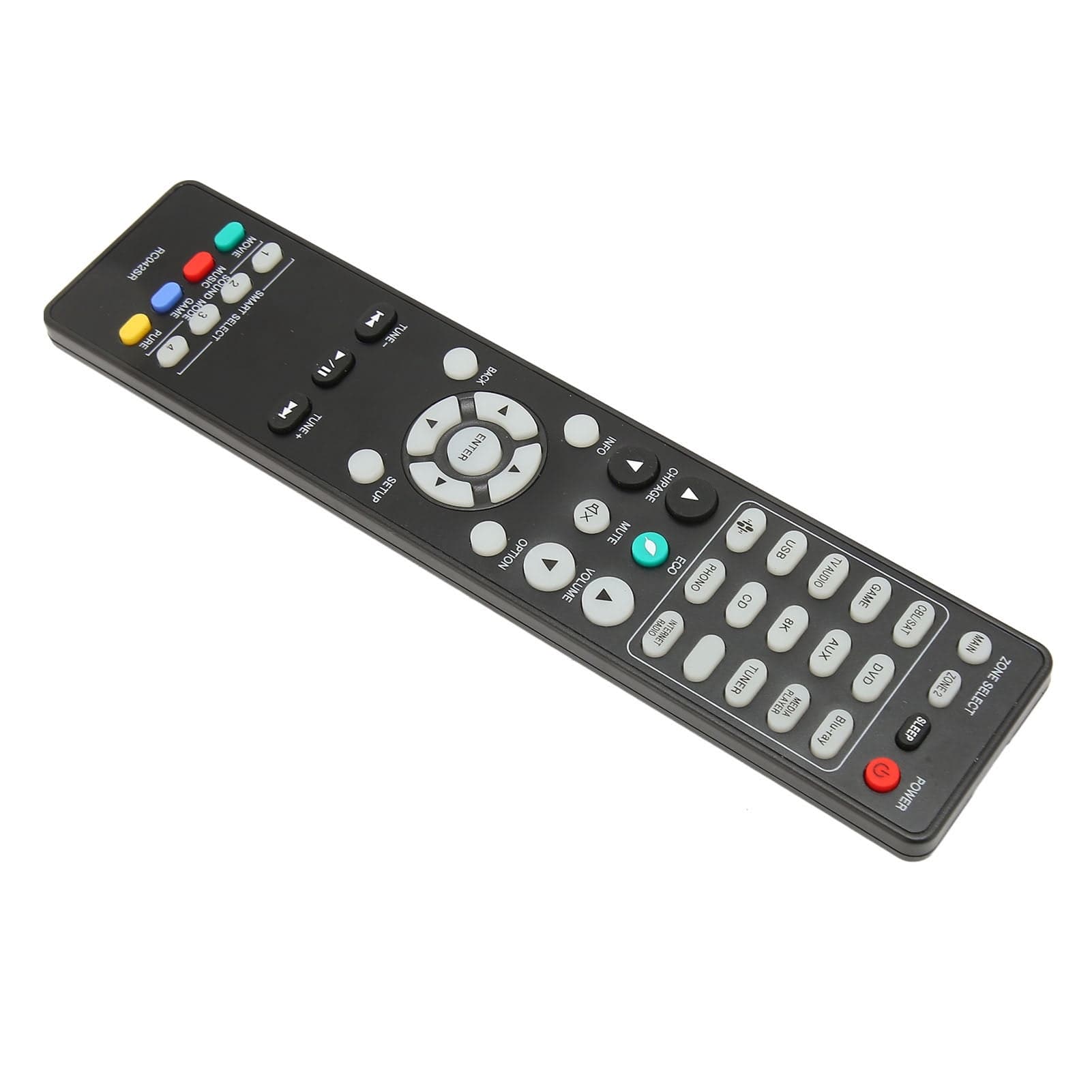 AV Receiver Remote, Easy And Full Access Durable RC042SR Comfortable Stable Replacement AV Receiver Remote For SR7015 For SR5015DAB For NR1711