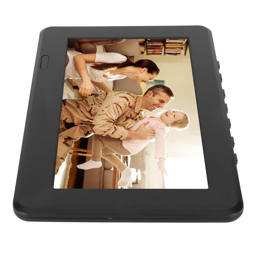 LED Digital Television, 7 Inch Portable Television Rechargeable ATSC US Plug 100-240V for Outdoor