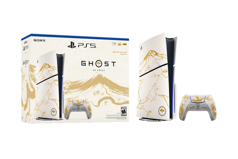 PlayStation 5 Console - Ghost of Yotei Gold Limited Edition Bundle