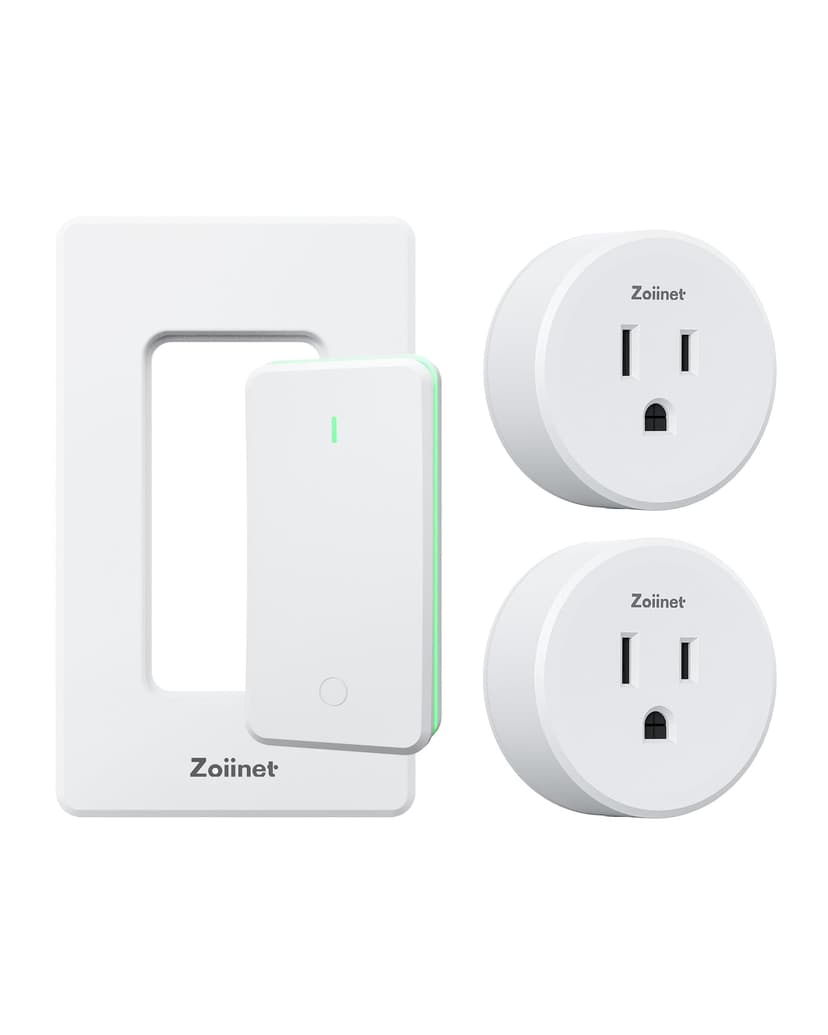 Zoiinet Smart Plug Switch, 2.4G WiFi Outlet, Compatible with Alexa, Google Home, Smart Life & IFTTT APP, Voice Control & Timer, Buckle Design & Removable, No Hub Nee