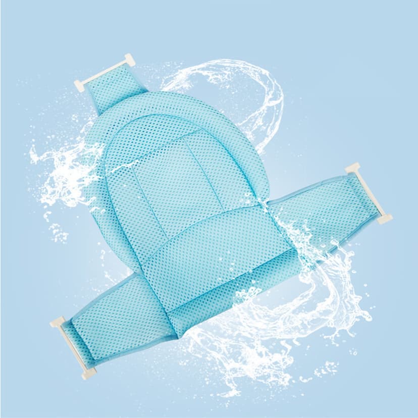 Newborn Bathing Mat, Comfortable Baby Bath Support For Home Pink,Blue