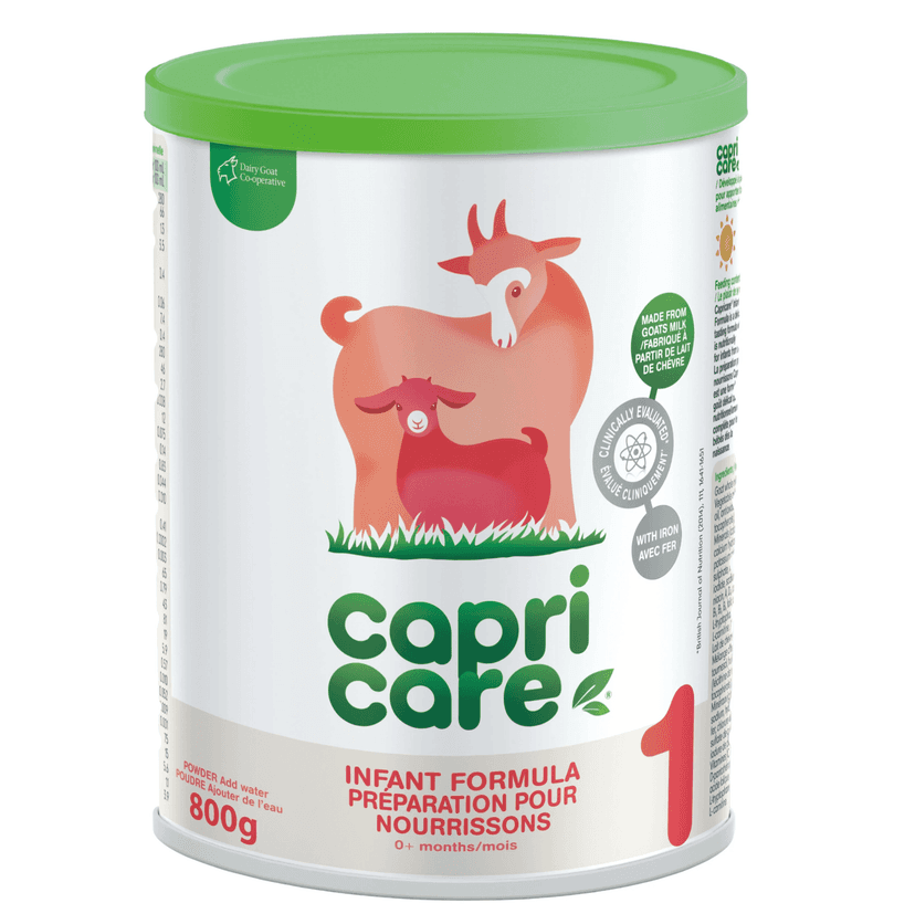 Capricare Whole Goat Milk Infant Formula, Stage 1 (0–6 Months) - 800g Powder