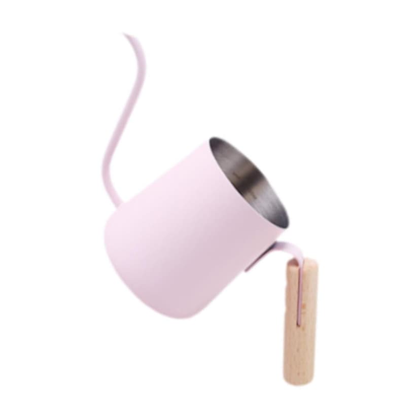 ZheElen Pour over Coffee Kettle 304 Stainless pot features a gooseneck Steel Gooseneck Kettle for Office Home 350ml mirror argent