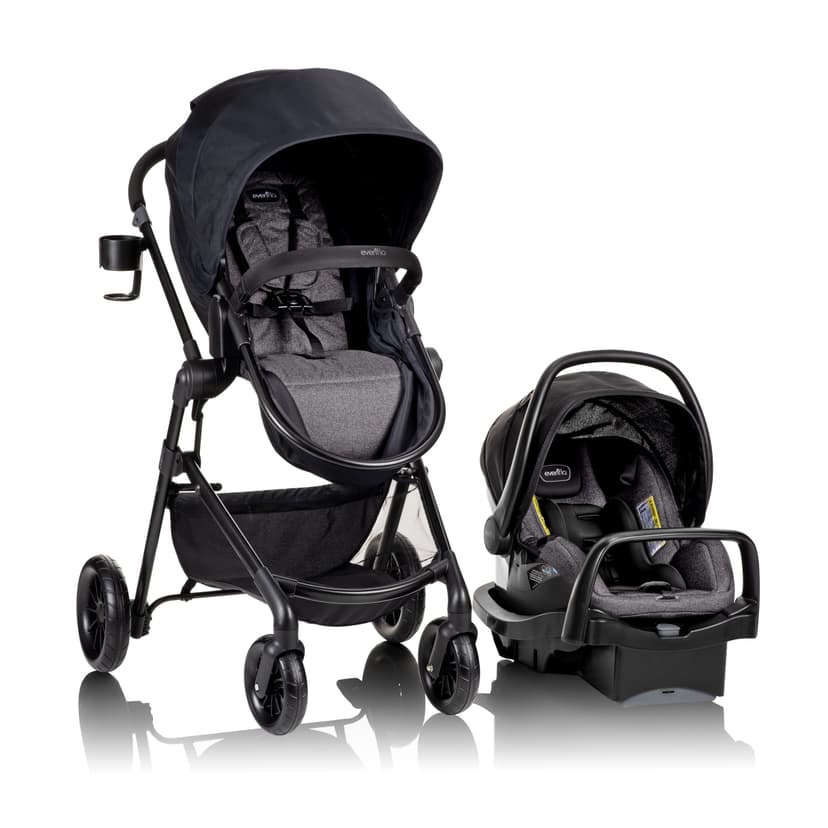 Evenflo Pivot Modular Travel System with LiteMax Infant Car Seat (0-5 Years)
