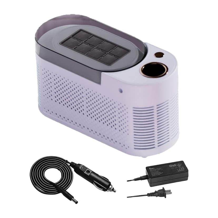 simhoa Countertop Ice Maker Machine Energy Saving Portable for Camping Kitchen Home With Car Power Cable