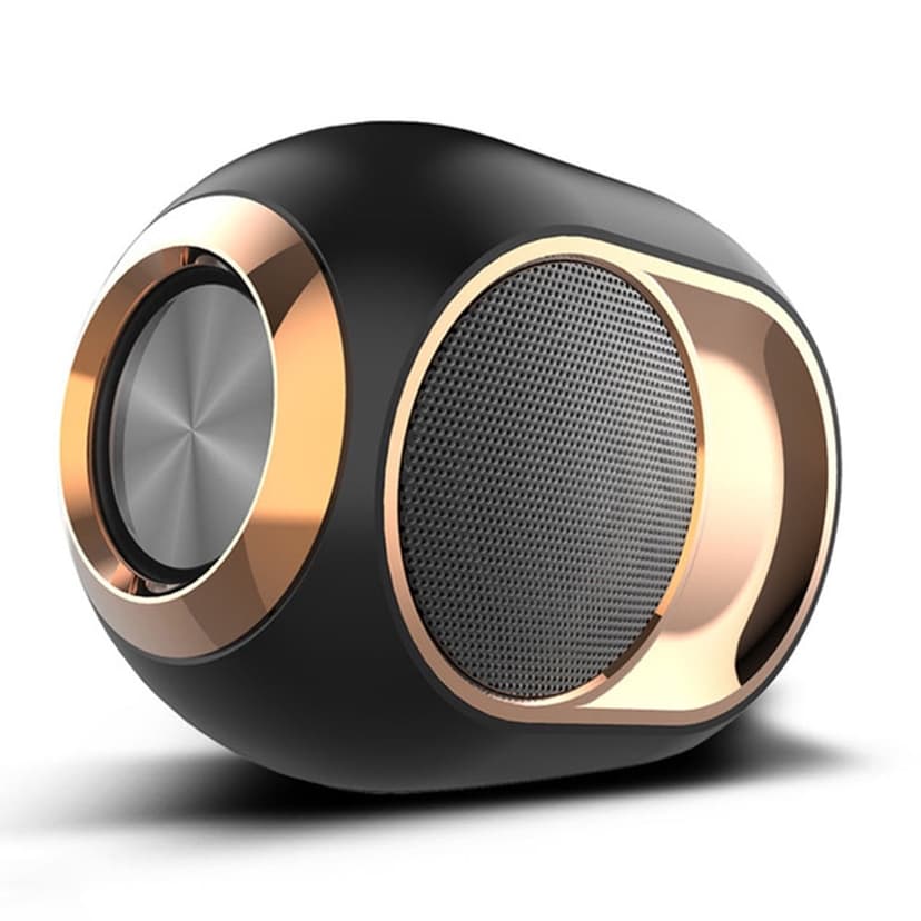 Wireless Speaker Stereo Bluetooth Speaker Player, Golden Egg Wireless Bluetooth Speaker Super Strong Subwoofer Portable Black