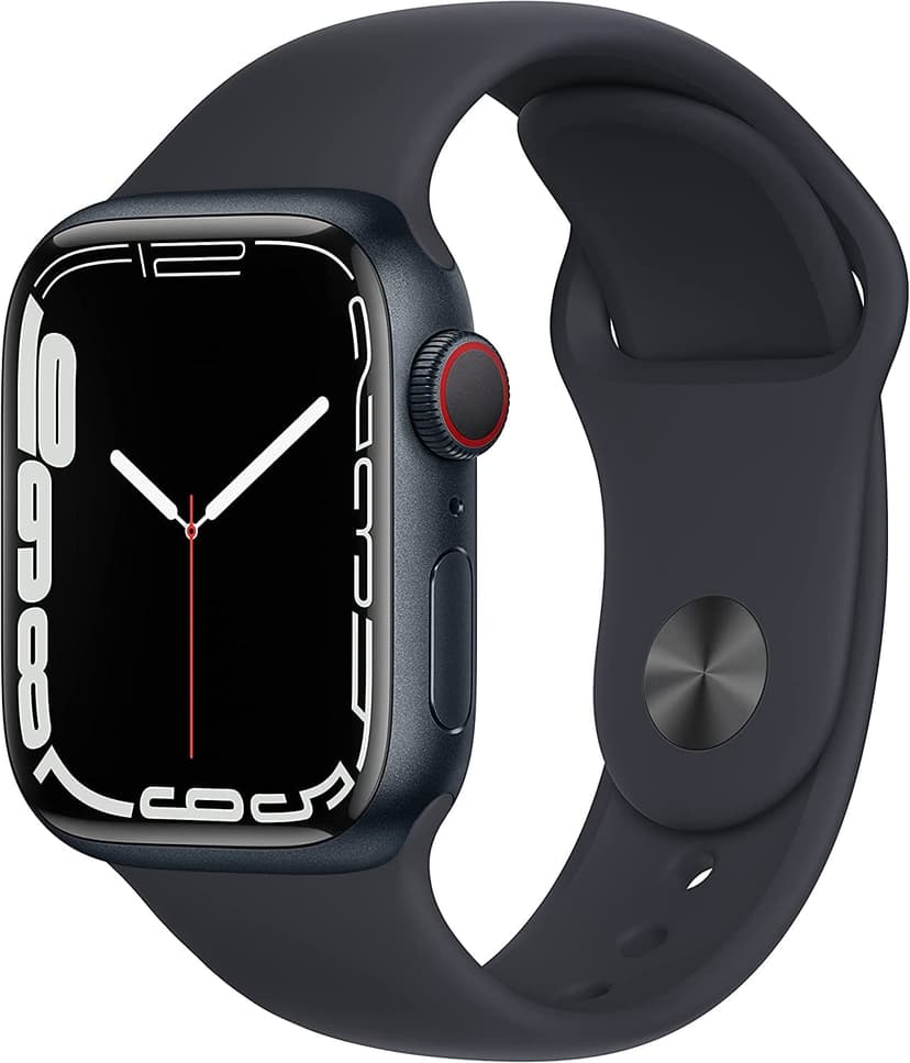Refurbished Apple Watch Series 7 Aluminum 41 mm (GPS + Cellular) Midnight Black (Grade B)