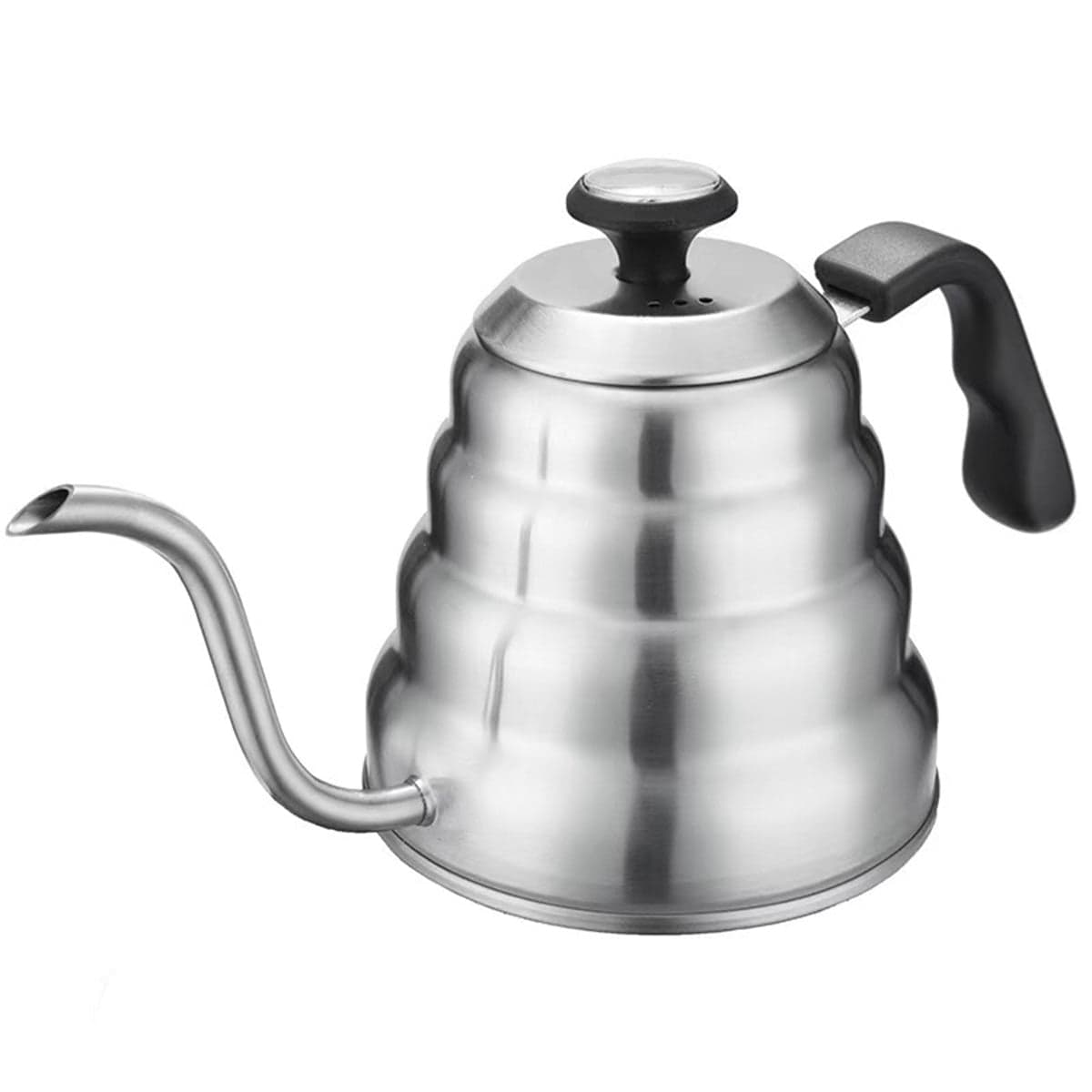 1.2L Pour Over Coffee Kettle, Small Gooseneck Kettle with Thermometer and Ergonomic handle, Pour Over Kettle Stainless Steel Gooseneck Tea Kettle for all occasions.