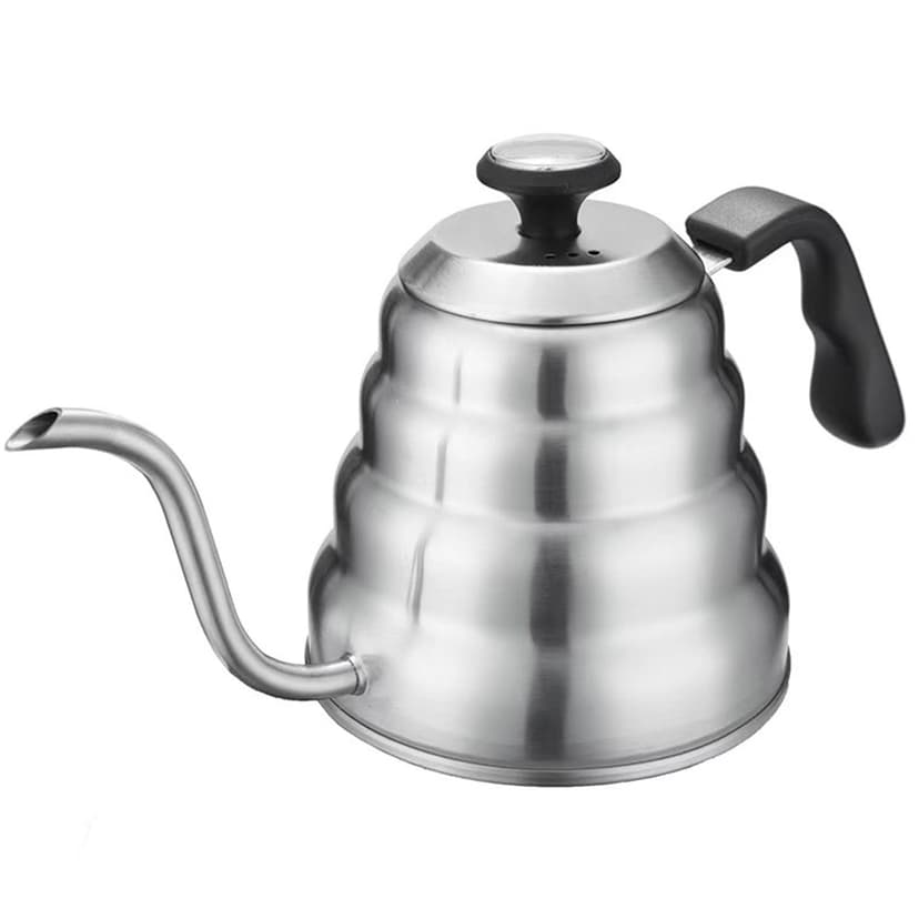 1.2L Pour Over Coffee Kettle, Small Gooseneck Kettle with Thermometer and Ergonomic handle, Pour Over Kettle Stainless Steel Gooseneck Tea Kettle for all occasions.