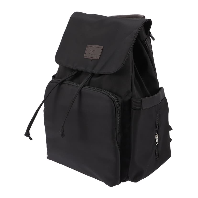 HOOWIFFY Black Backpack Diaper Bag for Travel Storage with Large Capacity and Professional Design