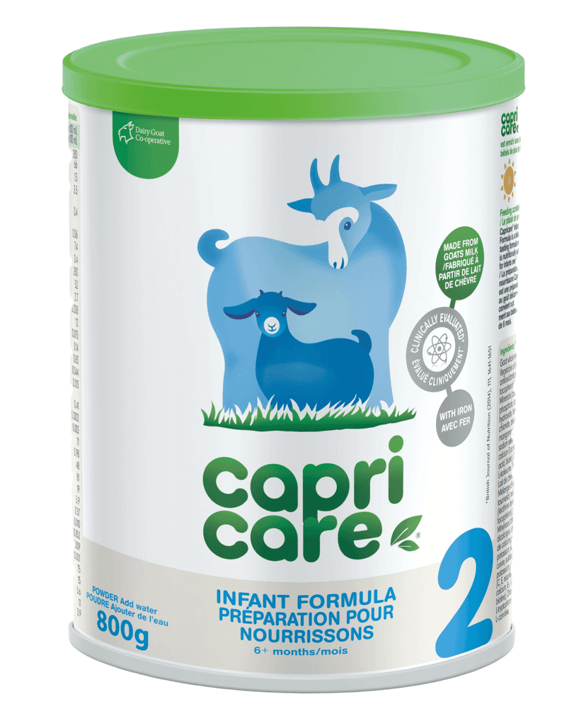 Capricare Whole Goat Milk Infant Formula - Stage 2 (6+ Months) – 800g Powder