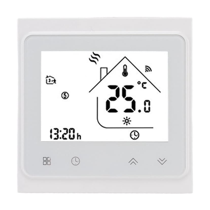 Smart Thermostat, Smart Digital Thermostat IP20 for Water Heating for Living Rooms for Zigbee