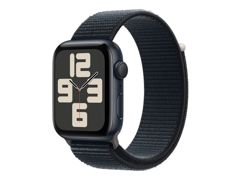 Apple Watch SE (GPS) - 2nd generation - 44 mm - midnight - smart watch with sport loop - textile - midnight - wrist size: 5.71 in - 8.66 in - 32 GB - Wi-Fi, Bluetooth - 1.16 oz