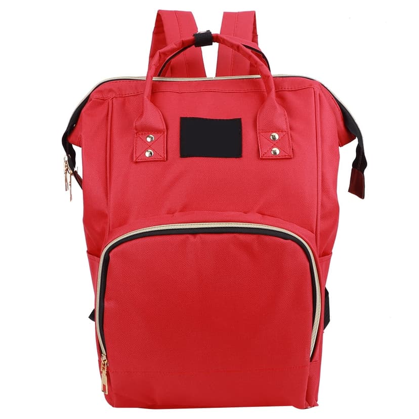Maternity Nappy Bag Waterproof Baby Diaper Backpack Large Capacity Mommy Nursing BagRed