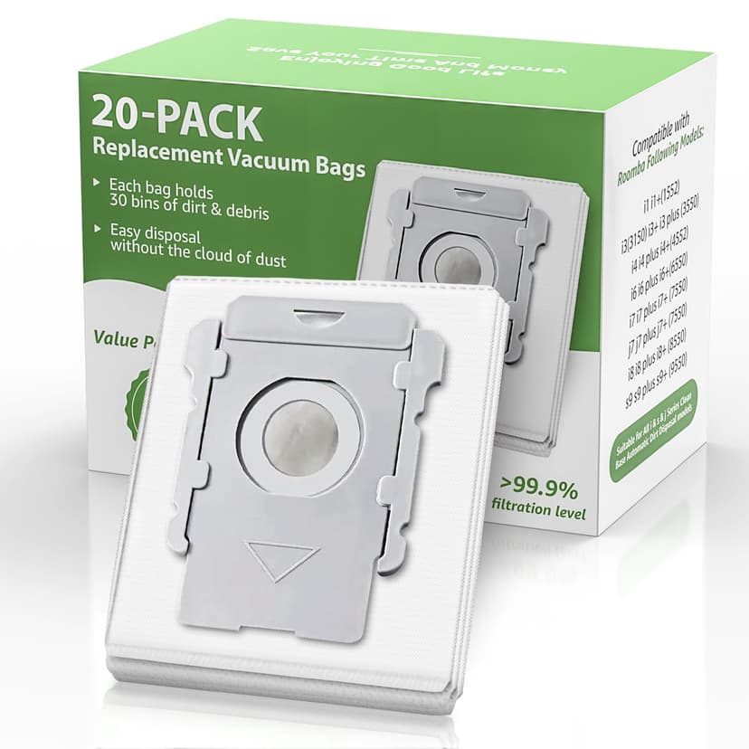 20 Pack Vacuum Bags for iRobot Roomba i7 i7+ i8 i