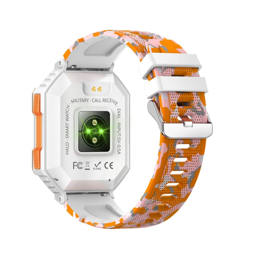 android Smart Watch Threeproof Bluetooth Talk Casual Smart Watch Outdoor Compass Real Barometric Needle and Oxygen Monitoring 2.0Inch Watch with Compass