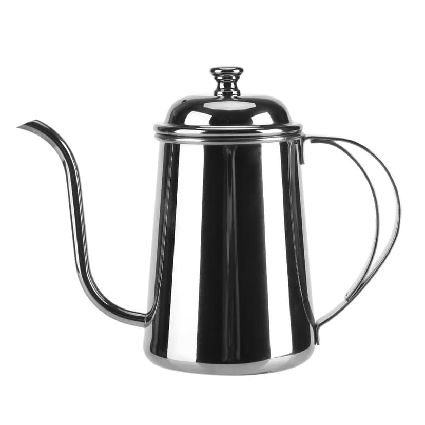 ZPSHYD Gooseneck Kettle, 650ML Pour Over Coffee Kettle Stainless Steel Long Gooseneck Coffee Pot Kettle Coffee Tea Home Brewing Drip Pot(Silver)