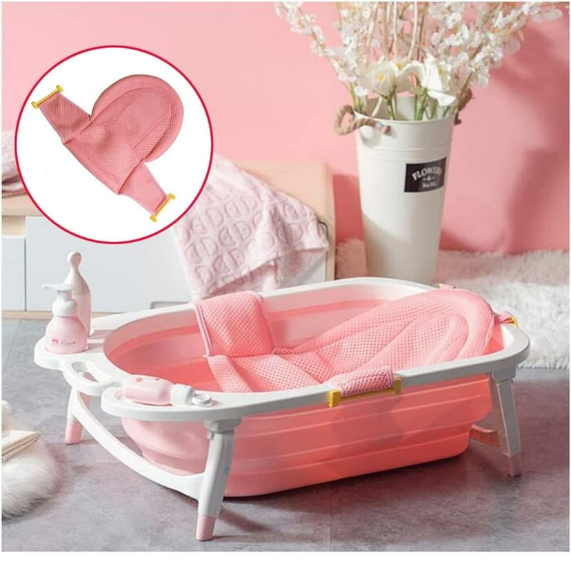 CHOK Clearance Sale- bathtub Children‘s lying bathing net Baby sitting and T-bath stand stand Rack