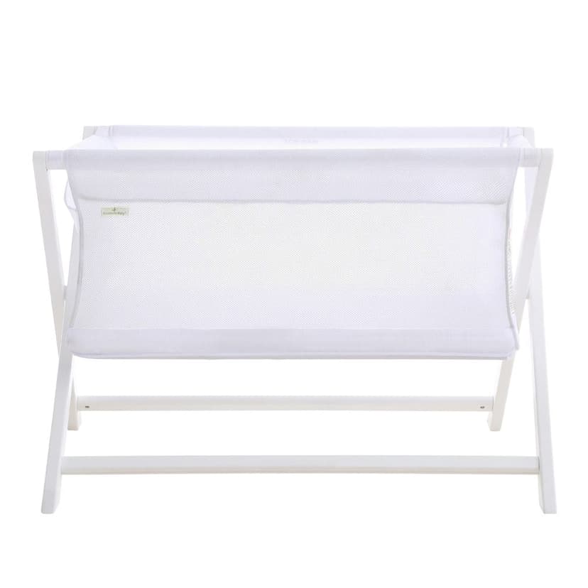BreathableBaby Breathable Mesh Portable Bassinet - White