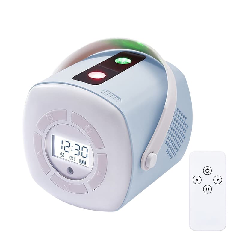 Starry sky projection night light with digital music alarm clock starry sky ceiling night light projector with remote control 24 groups of patterns suitable for children and babies