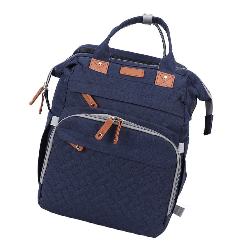 Backpack Diaper Bag Foldable Multifunctional Baby Diaper Backpack with USB Charging Port for Travel