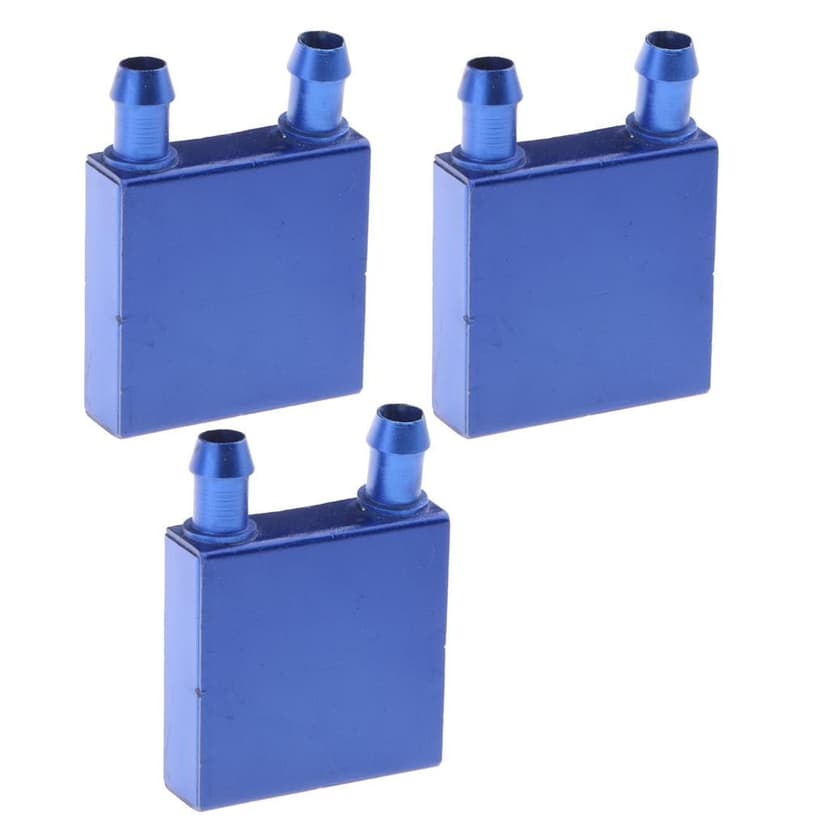Esquirla 3Piece Water Cooling Block Radiator Liquid Aluminum For Computers Blue