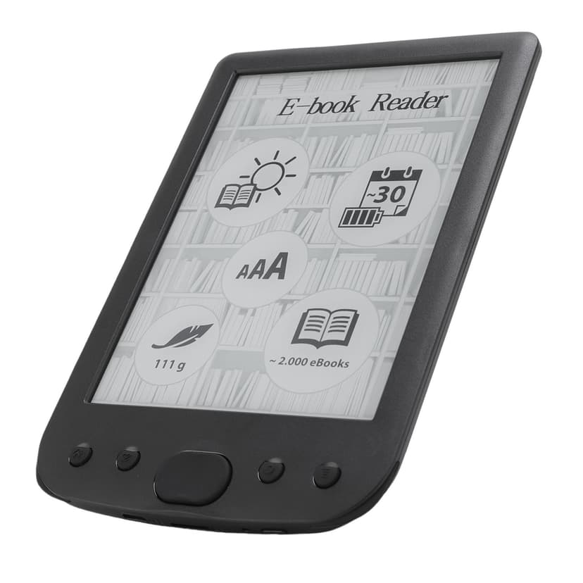 Lecteur E, lecteur de livre électronique à écran tactile portable de 6 pouces, lecteur de livre électronique convivial avec étui protecteur, batterie de 2500mAh