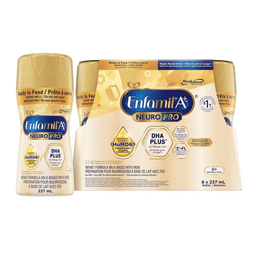 NeuroPro™, Baby Formula, Infant Formula, 0-12 months, 6x237mL Ready to Feed Bottles