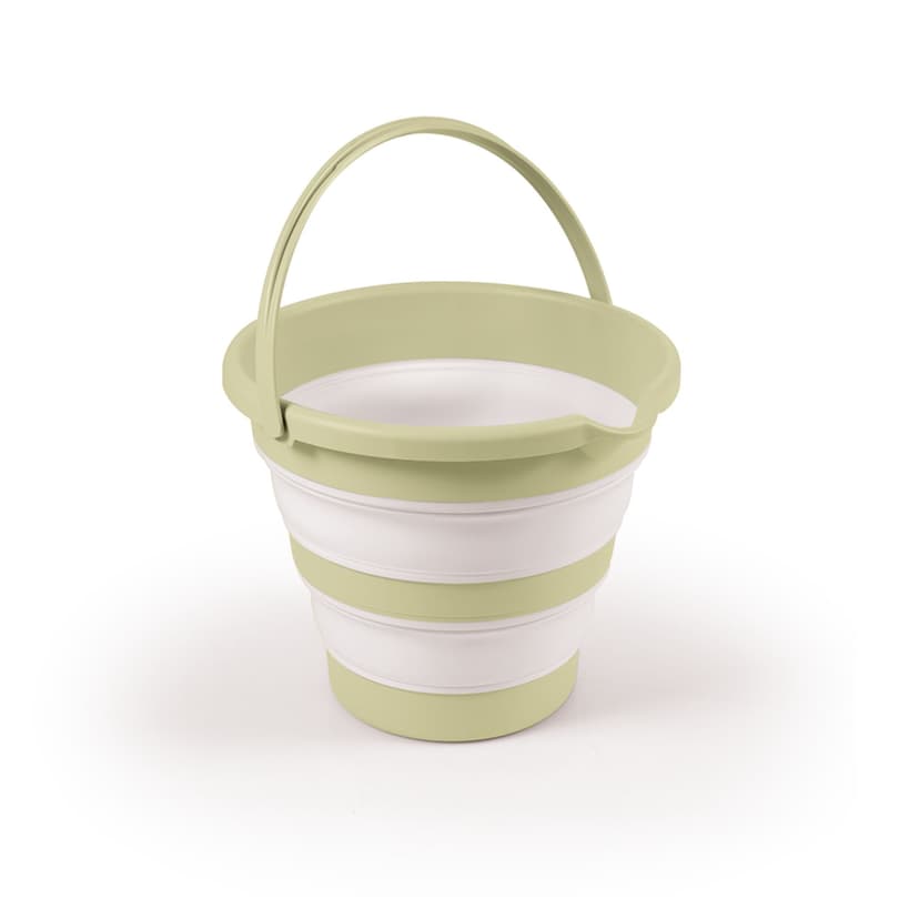 DOLU Foldable Baby Bath Bucket, Compact Toddler Wash Tub, Ages 6+ Months, Green