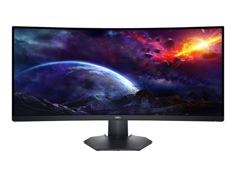 Dell 34 Gaming Monitor S3422DWG - LED monitor - gaming - curved - 34" - 3440 x 1440 WQHD @ 144 Hz - VA - 400 cd/m�� - 3000:1 - 1 ms - 2xHDMI, DisplayPort - with 3 Years Premium Panel Guarantee