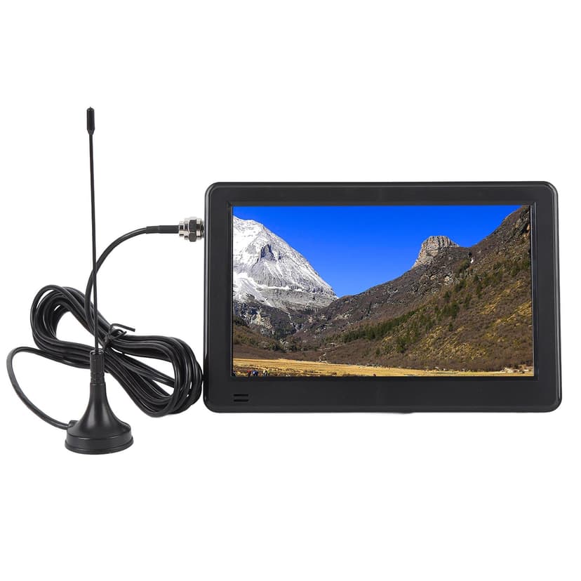 6 Inch Digital TV, High Resolution Multiple Formats Support Sensitive Tuner LED Pocket Digital Television with Remote Control for Camping