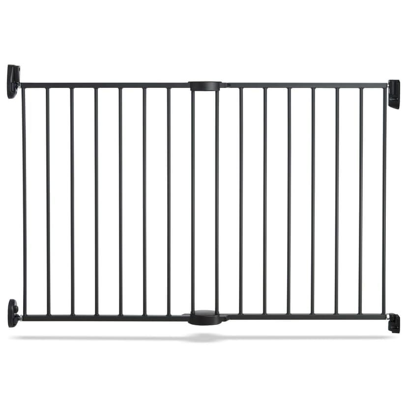 Munchkin Push to Close Hardware Baby Gate, Extends 28.5" to 45" Wide, Dark Grey
