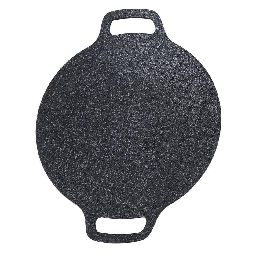 Korean BBQ Grill Pan, Nonstick Smokeless Round BBQ Griddle Aluminum Barbecue Hot Plate Korean Grill Pan Portable Indoor Skillet Frying Pan For Kitchen Camping Picnic, W Storage Bag