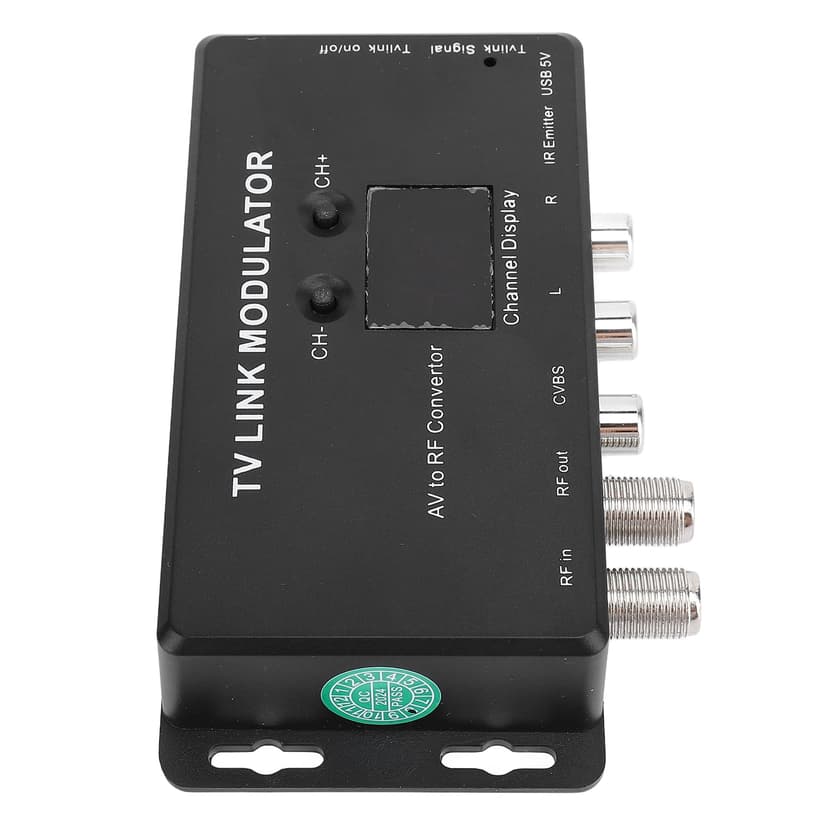 AV To RF TV Link Modulator, TM70 TV Link Modulator PCB Circuit IR Extender Adjustable for Hotels Supermarkets Cafes