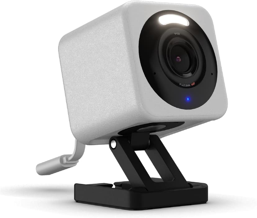 Wyze Cam v4 2.5K QHD WiFi Indoor/Outdoor Security Camera with Color Night Vision, Motion Spotlight, Siren, 2-Way Audio, Pet/Baby Monitor, Wired – Grey