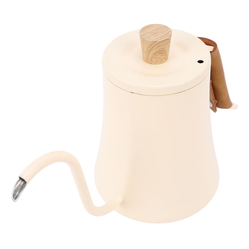 Gooseneck Pour Over Coffee Kettle, Easy To Clean Gooseneck Kettle 600ml with Lid for Office
