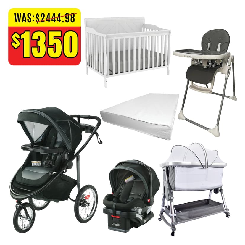 6-piece baby bundle all-in-one comfort and safety | graco | boobeyeh