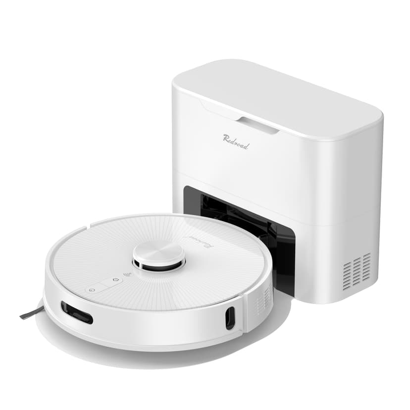 Redroad 3-in-1 Robot Vacuum and Mop with Auto-Self Empty, New, White, R10