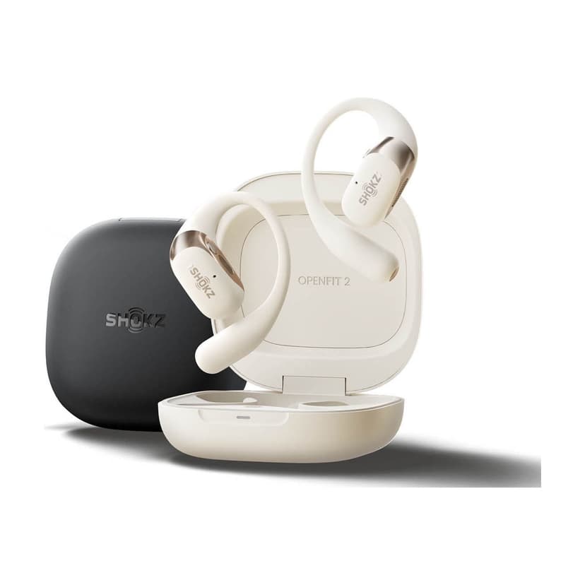 Shokz - OpenFit 2, Open-Ear True Wireless Earbuds - Beige