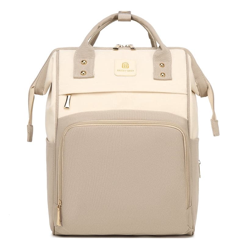 Nestbag Khaki Tote Bag, Large Water-Resistant Diaper Bag for Travel Work Daily Use