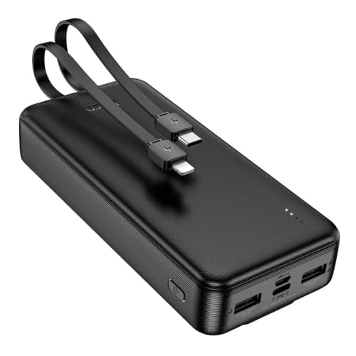 20000mAh With Built In Charging Cable Speed Energy Power Bank J118A