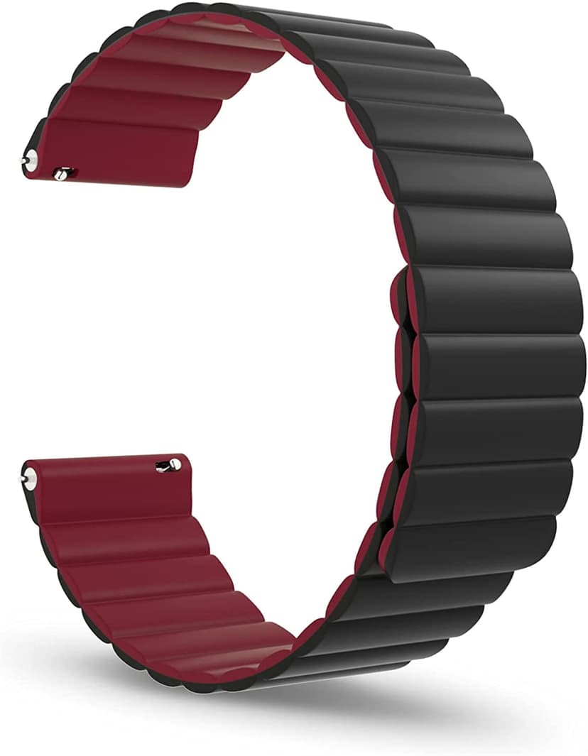 Magnetic Watch Band, Silicone Watch Strap Quick Release Smart Watch Bands 20mm 22mm for Galaxy Watch 42mm 46mm Gear S2 S3 Classic
