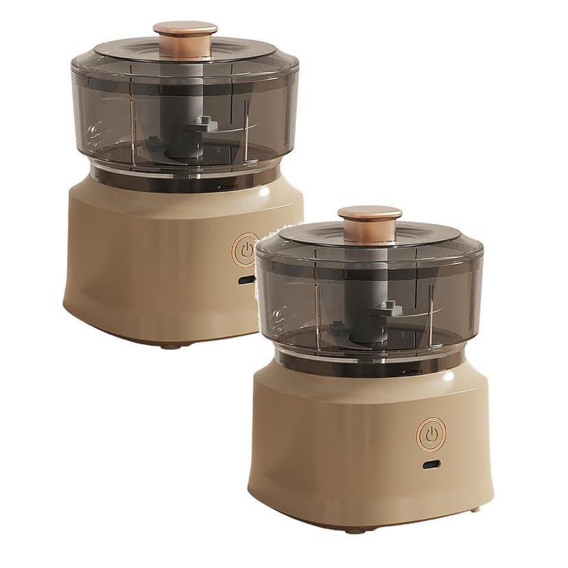 Leojiow 2Pcs Food Processors Chopper With Meat Grinder & Veggie Chopper Mini Food Processor With Bi Powerful Copper Motor Garlic Chopper Meat Grinder One Size